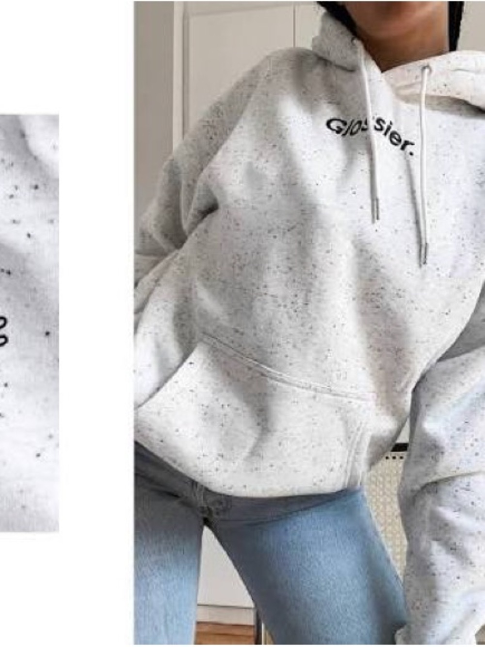 Glossier Limited Edition Terrazzo Hoodie Medium